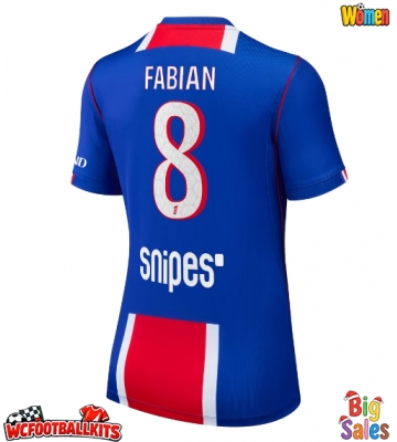 Paris Saint-Germain Fabian Ruiz #8 Replica Home Stadium Shirt for Women 2026-27 Short Sleeve